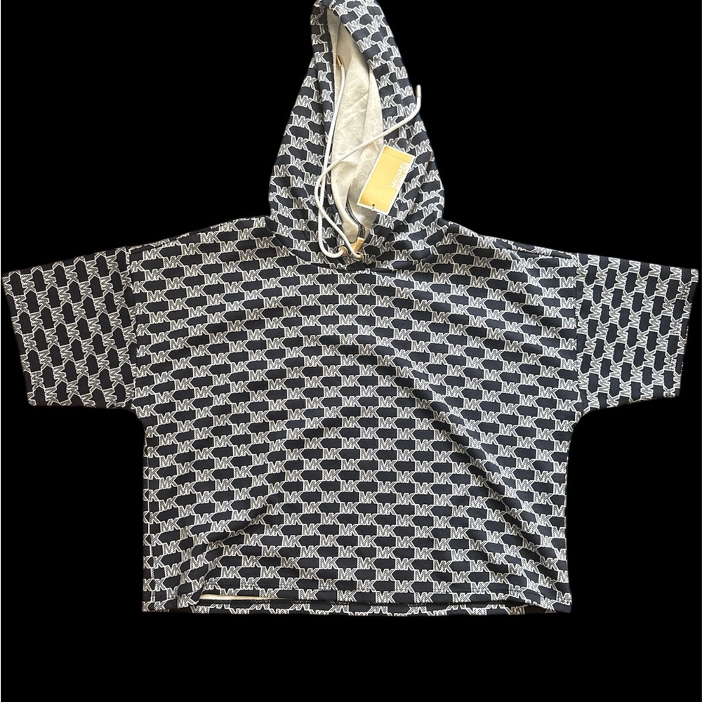 Michael Kors Black and White Logo Hoodie